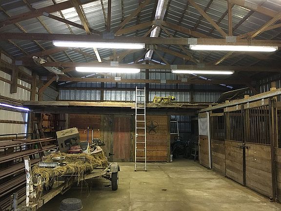 Hayloft and tack room