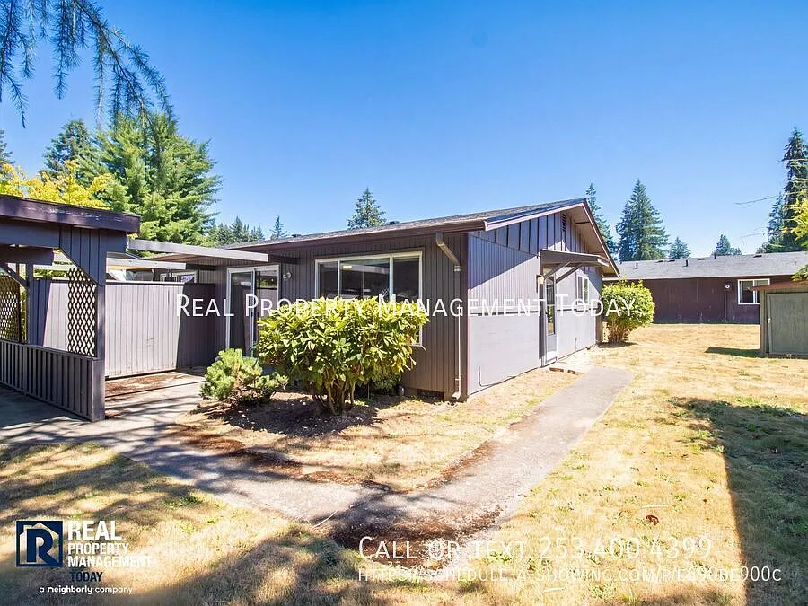 Easy JBLM Commute | Updated 2BR Duplex with W/D, Carport & Patio — Photo 1