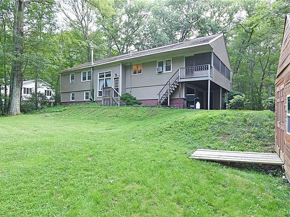 View from the backyard of the one acre lot.