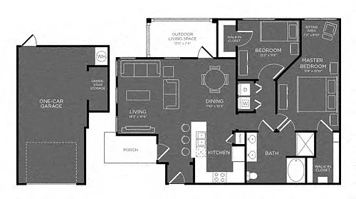 Floor plan B1 T