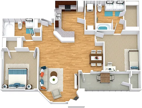 Floor plan B3