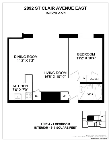 Floor plan 1 Bedroom