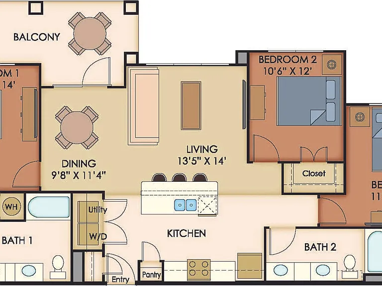 C1 floor plan Agora Stone Oak
