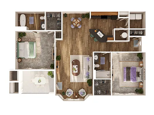 Floor plan B2 - Orleans