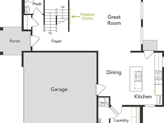 A view of the first floor of the Helena