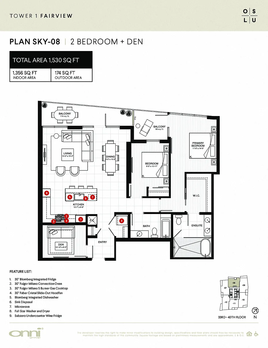 Floor plan Fairview Sky8