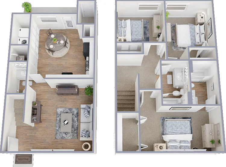 Townhomes Floorplan Diagram