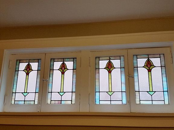 Stain glass window detail