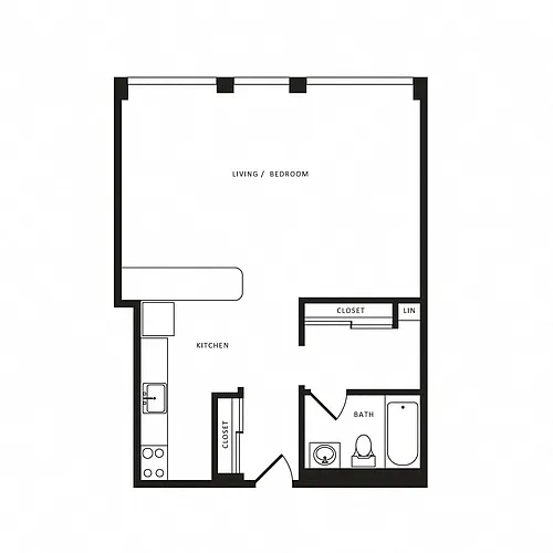 Floor plan Studio-S05 Classic