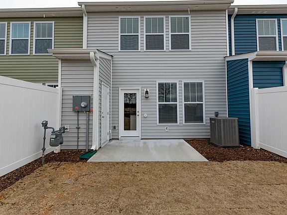 Rear patio and storage area