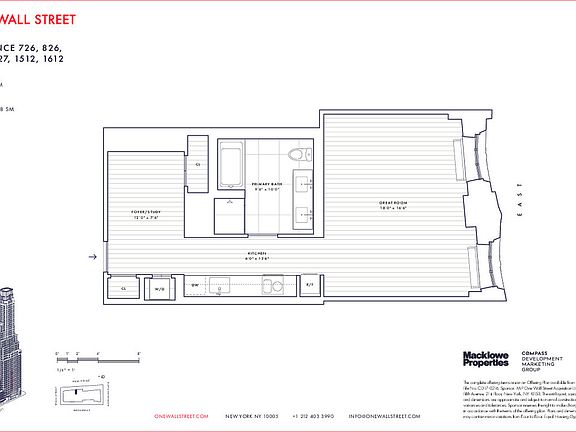 2nd image of 1 Wall St APT 1027