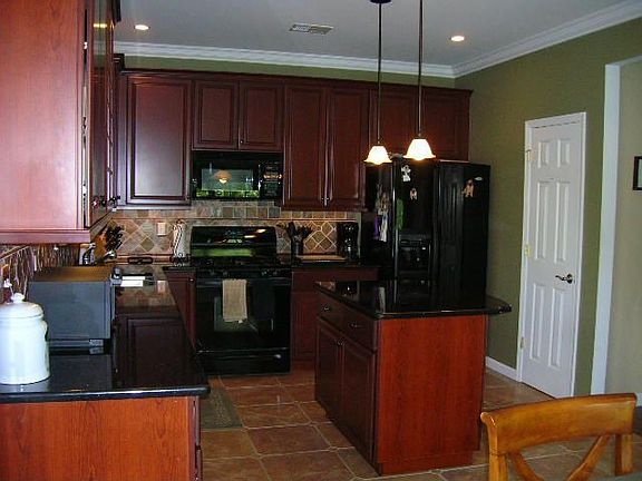 Kitchen w/sliders leading to Private Deck