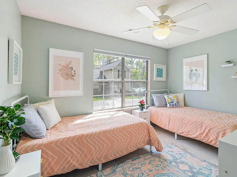 Double occupancy room. Beds can be put together to make king bed! Extra person 45% off, $125