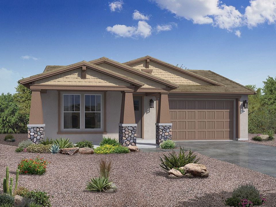 craftsman exterior elevation rendering Jimson floor plan by William Ryan Homes Phoenix