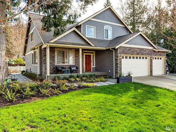 The home sits on a corner lot.