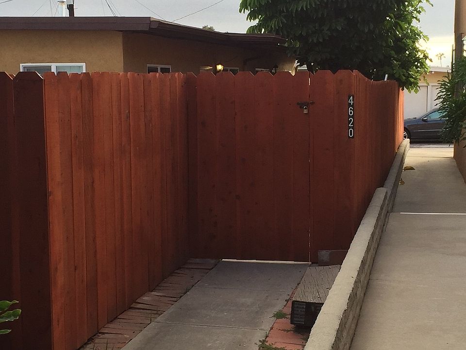 outside secured yard