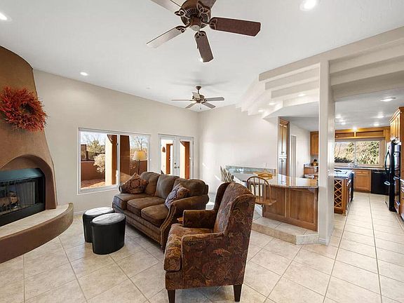 Living area off the kitchen with access to outdoor patio.