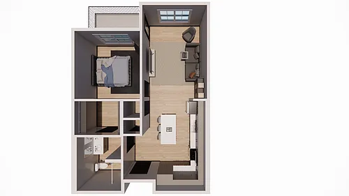Floor plan The Summit - 1 Bed