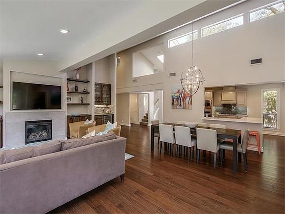 Open Living, Dining, Kitchen, vaulted ceilings