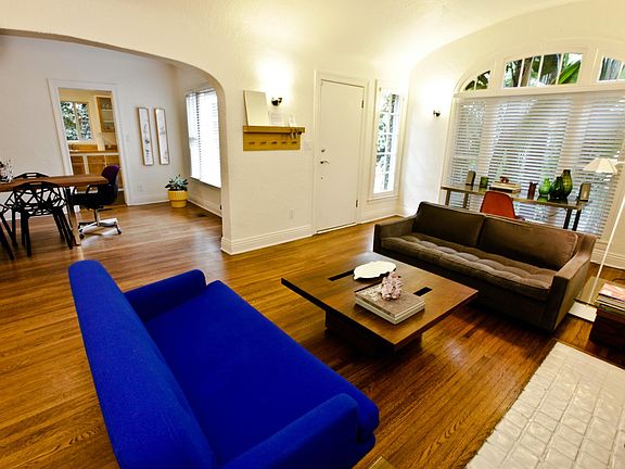 living room opens up to the dinning room