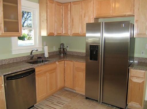 All stainless w/ deep Kohler sink