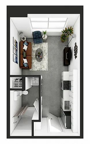 Floor plan Studio - Design 1