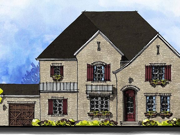 Newport II - English Cottage II 3-Car Side Load Garage Note Renderings may show optional featur