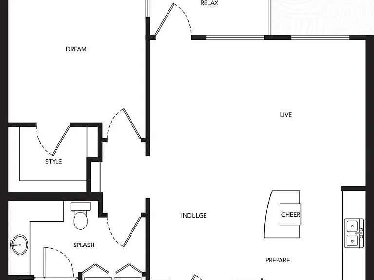 The Gallery at Mills Park - Gallery B - 1 Beds - 1 Baths - 764 Sq. ft.