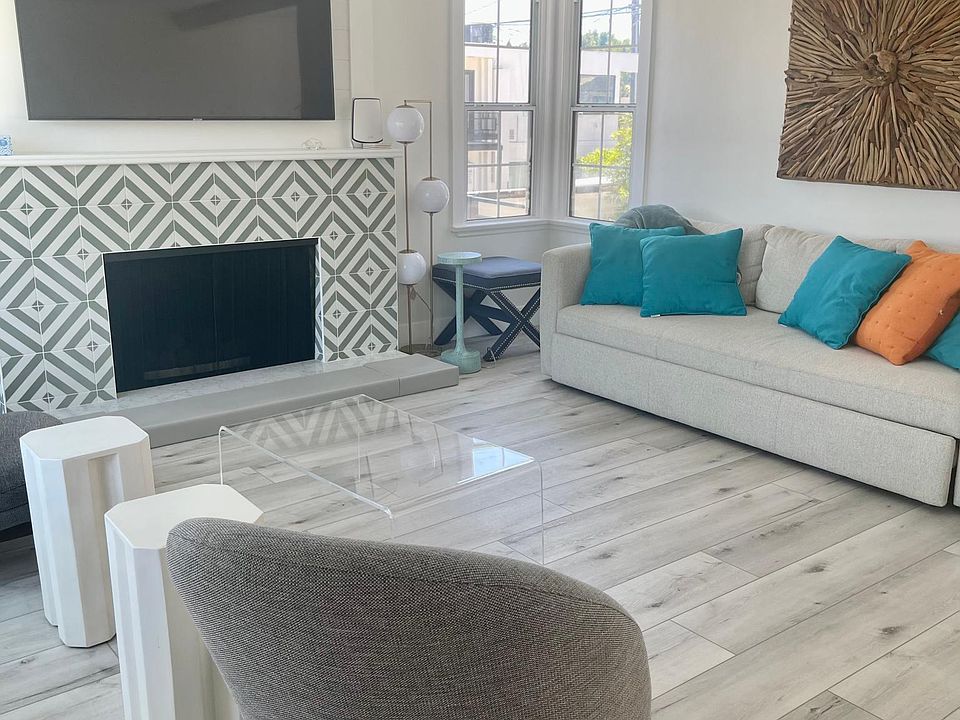 Family room with fireplace