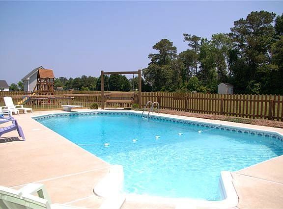 In ground salt water pool