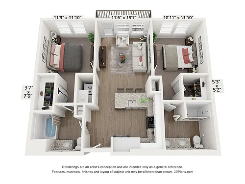 Floor plan B1 - Lagoon