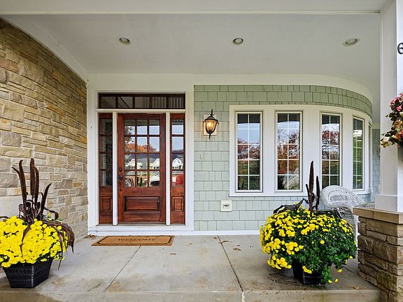 Welcoming deep front porch