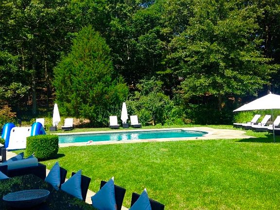 Spacious backyard