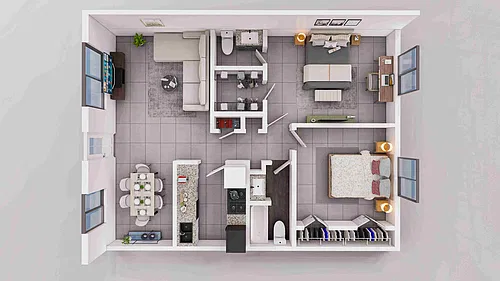 Floor plan 2X15