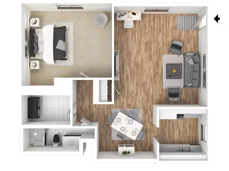Floor plan 1 Bedroom