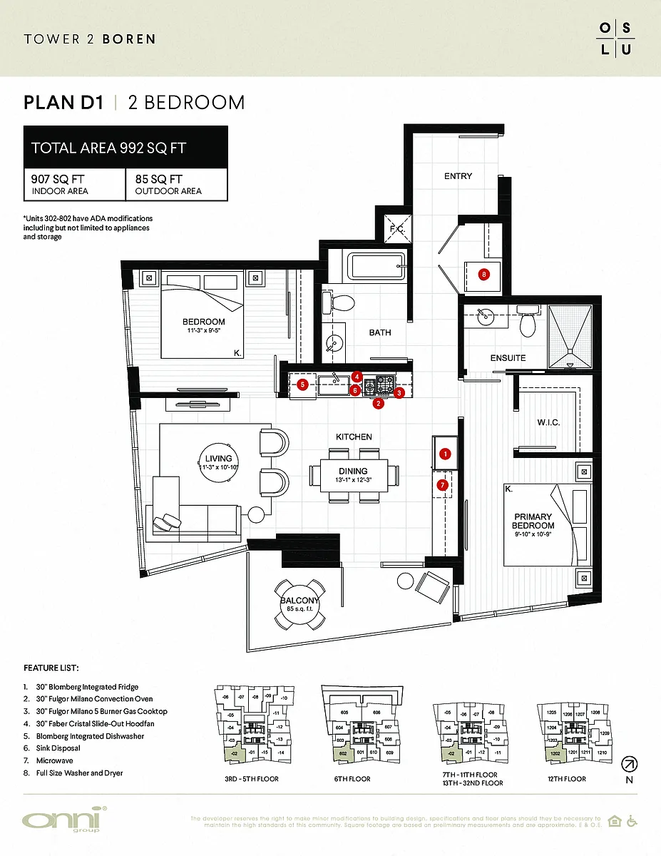 Floor plan Boren D1