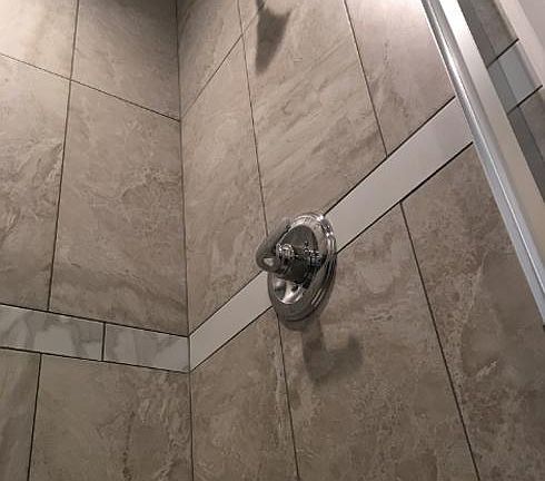 huge 4-foot shower
