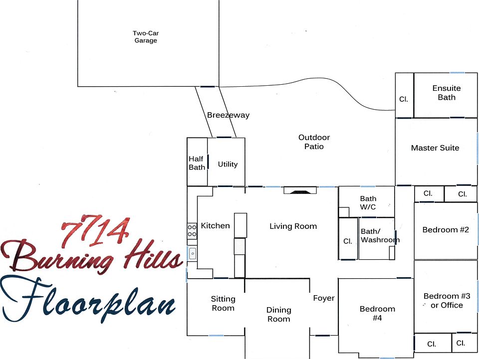 The Floorplan of the home.