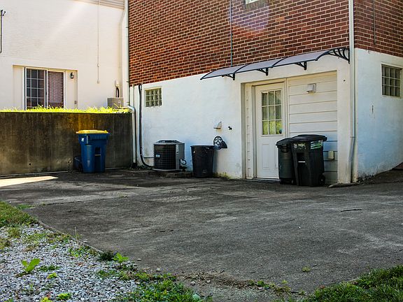 Off street parking pad in back