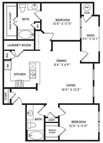 Floor plan B3