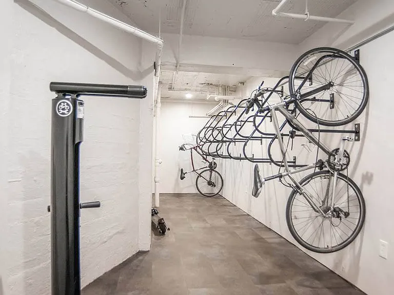 Controlled Access Bike Room with Self-Service Repair Stand