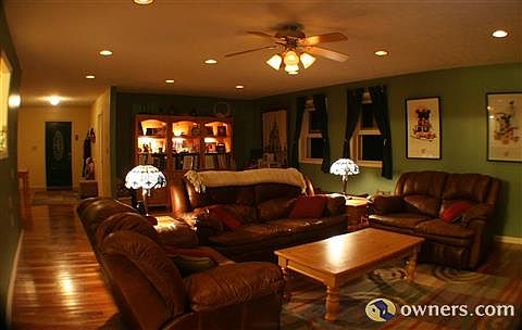 Great room in the evening