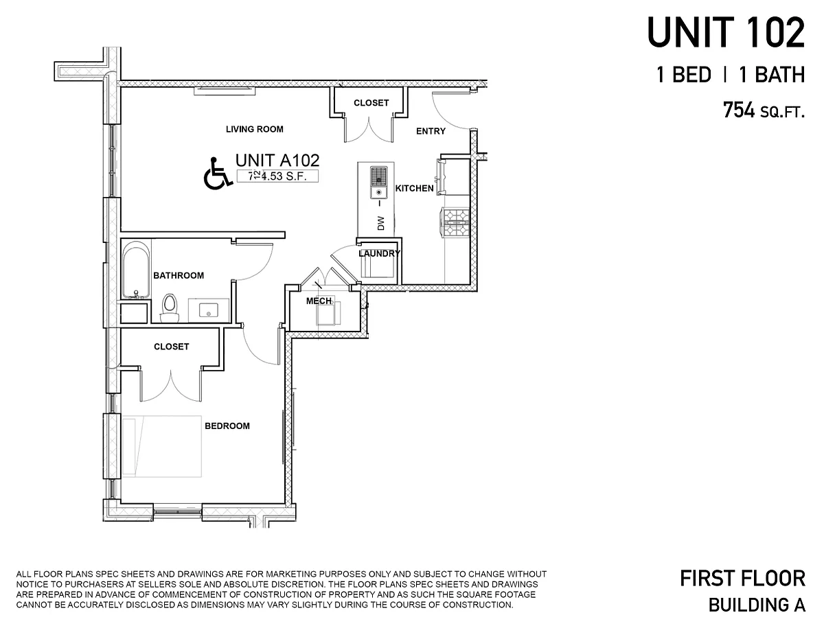 Floor plan A-102