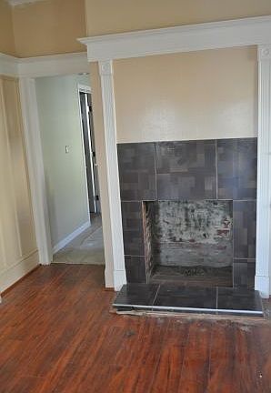 Fireplace in living