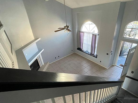 Stairs looking down to living room