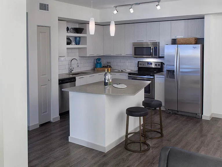 We offer Gourmet Kitchens with Chef's Islands.
