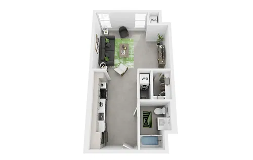 Floor plan Studio B