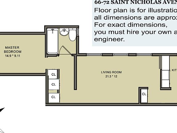 2nd image of 66-72 Saint Nicholas Ave #5E