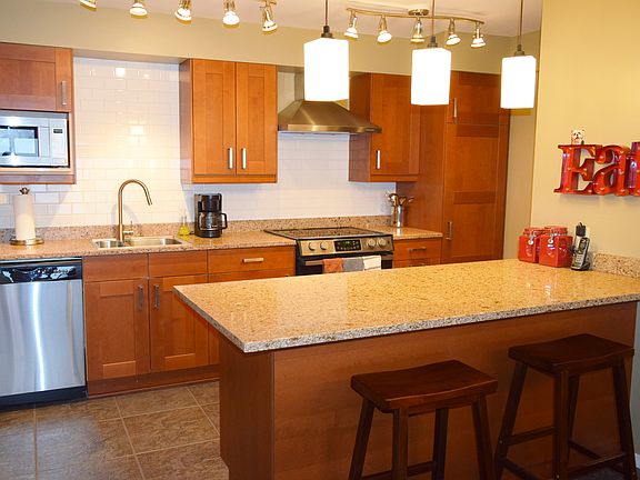 Kitchen with Quartz Slab