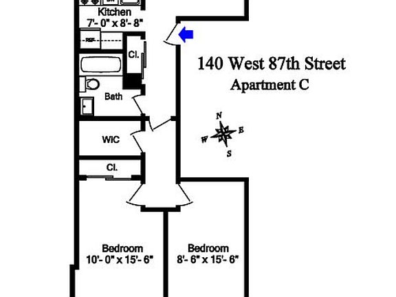 2nd image of 140 W 87th St APT C